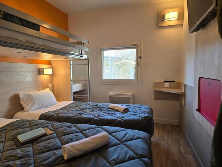 Hôtel pour 3 personnes, avec terrasse et jardin, animaux acceptés