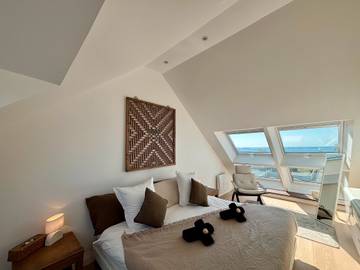 Location de vacances pour 8 personnes, avec balcon et jardin, adapté aux familles à Larmor-Plage