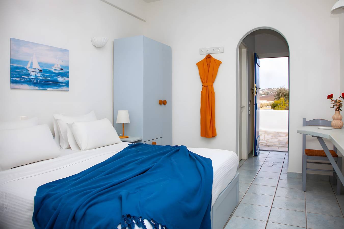 Hel lejlighed, Apartment 'The Icarian Double Room' with Sea View, Wi-Fi and Air Conditioning in Paros