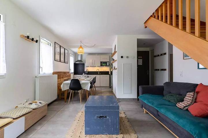Gîte pour 11 personnes, avec balcon dans Balnéa