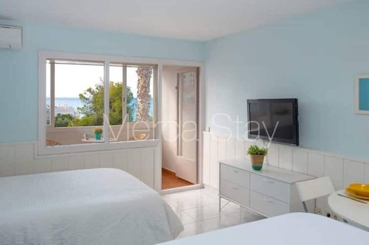 Ganze Wohnung, Schönes Studio mit Pool & Meerblick in el Balmí Gran (Sitges), Sitges