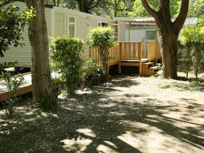 Camping Le Rebau  - Mobilheim 5 personen - Pmr in Montblanc, Mittelmeerküste (Frankreich)