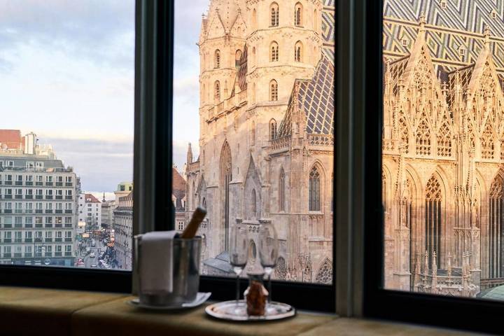 Hotel für 3 Personen, mit Ausblick und Terrasse, mit Haustier in Stephansdom