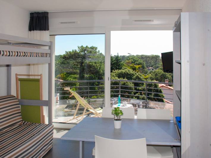Location de vacances pour 5 personnes, avec balcon à Hossegor
