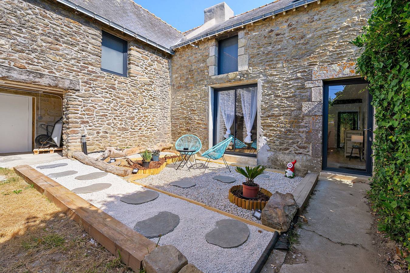Ferienhaus 'Ker Marin - Maison Ty Gargouille' mit Terrasse, privatem Garten & Wlan in Penvins, Sarzeau