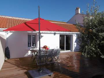 Location de vacances pour 4 personnes, avec terrasse dans l'Herbaudière