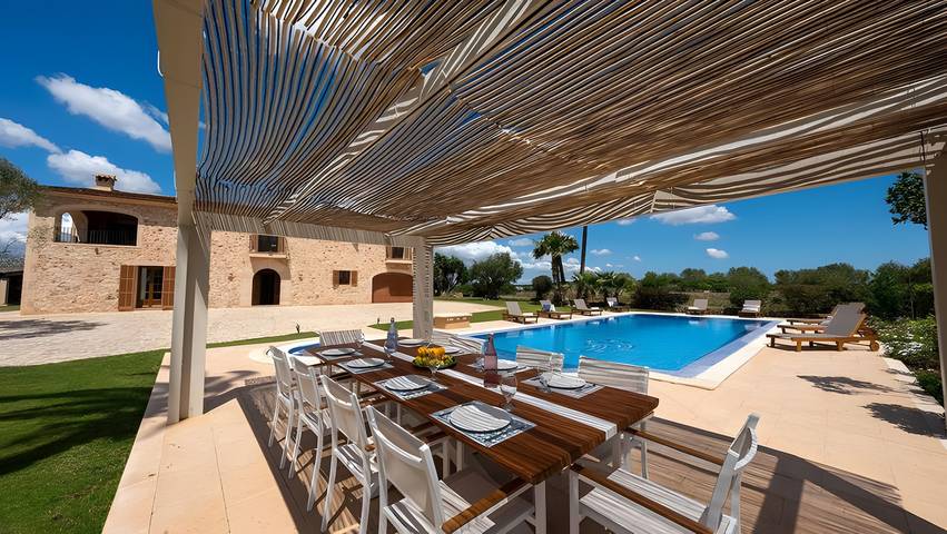 Villa Na Maria : finca rénovée à Porreres avec piscine privée in Porreres, Majorque du Sud