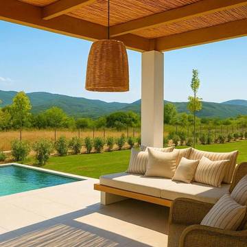 Ferienhaus für 4 Personen, mit Garten und Pool sowie Terrasse in Chalkidiki