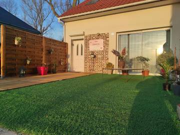 Gîte pour 4 personnes, avec jardin ainsi que vue et terrasse, animaux acceptés dans Guemps