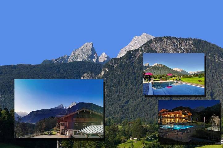 BnB für 2 Personen, mit Balkon und Terrasse sowie Pool in Schönau am Königssee