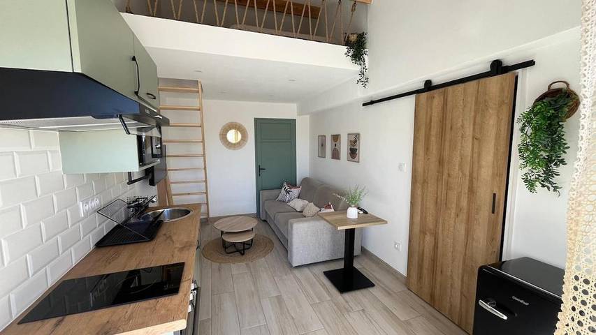 Gîte pour 2 personnes, avec terrasse à Ponteilla