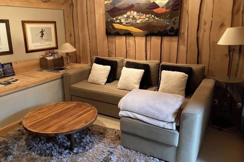 In Authentieke Chalet Gezicht Mont-Blanc Duplex 50 M2 4 Pers in Chamonix, Mont Blanc-massief