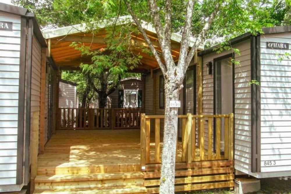 Confort para 12 pers: Doble Mobile-Home con Terraza in Mézos, Côte d’Argent