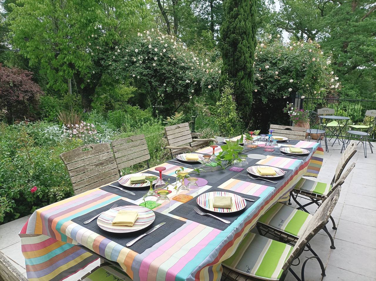 Maison d'hôtes 'Jardin' avec piscine partagée, Wi-Fi et climatisation in Habas, Région de Dax
