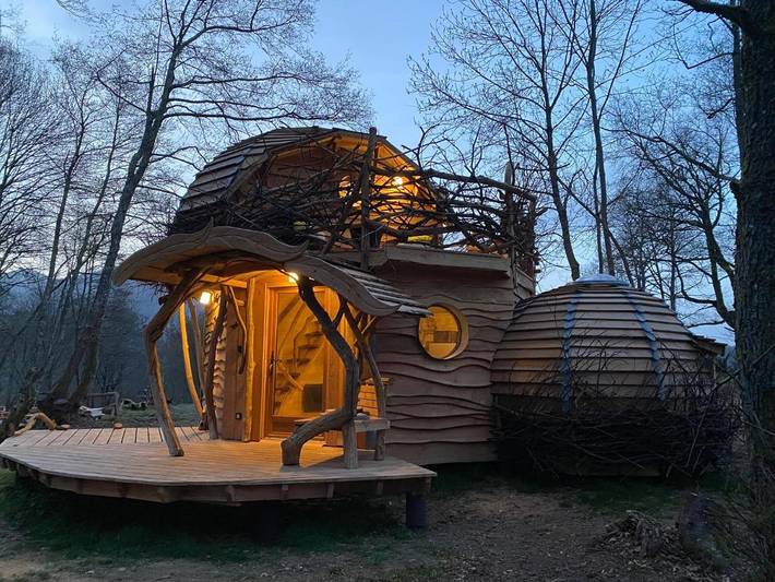 Station pour 5 personnes, avec vue et jardin à Cazarilh