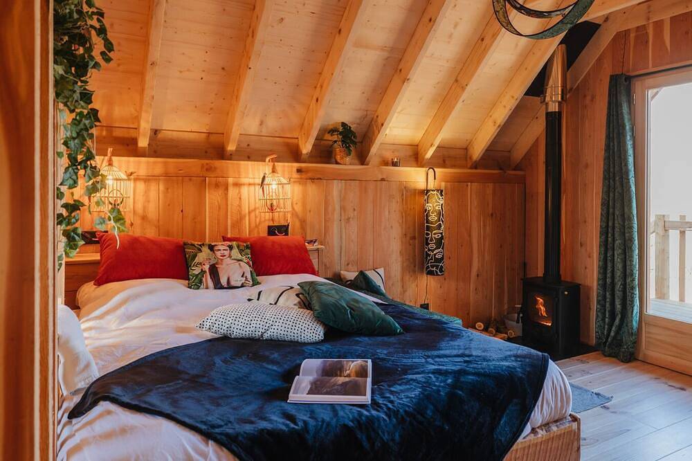 Kabine-Luxus-Ensuite mit Bad-Bergblick-Couple bain nordique in Gap, Gap und Umgebung