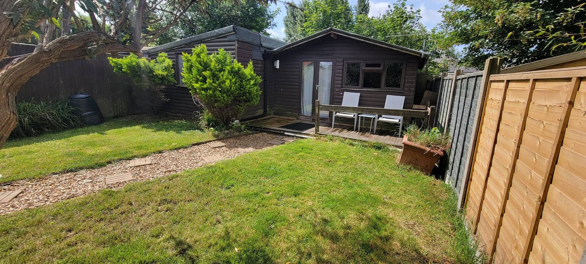 Cabaña de madera para 4 personas con terraza in Bournemouth, Sudoeste de Inglaterra