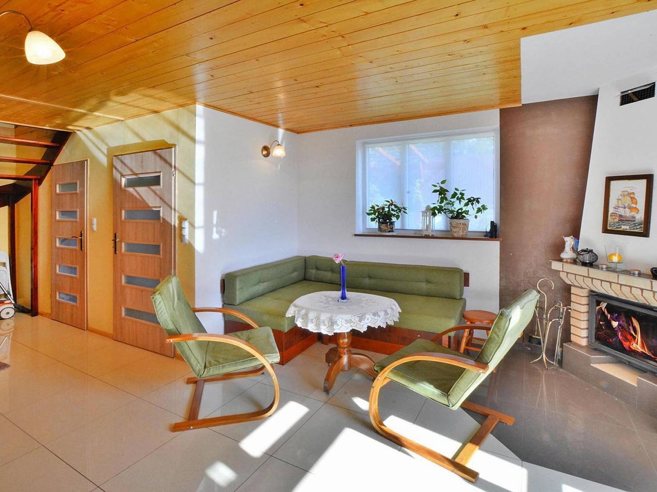 Casa de vacaciones junto al lago, jardín privado in Voivodato de Pomerania Occidental