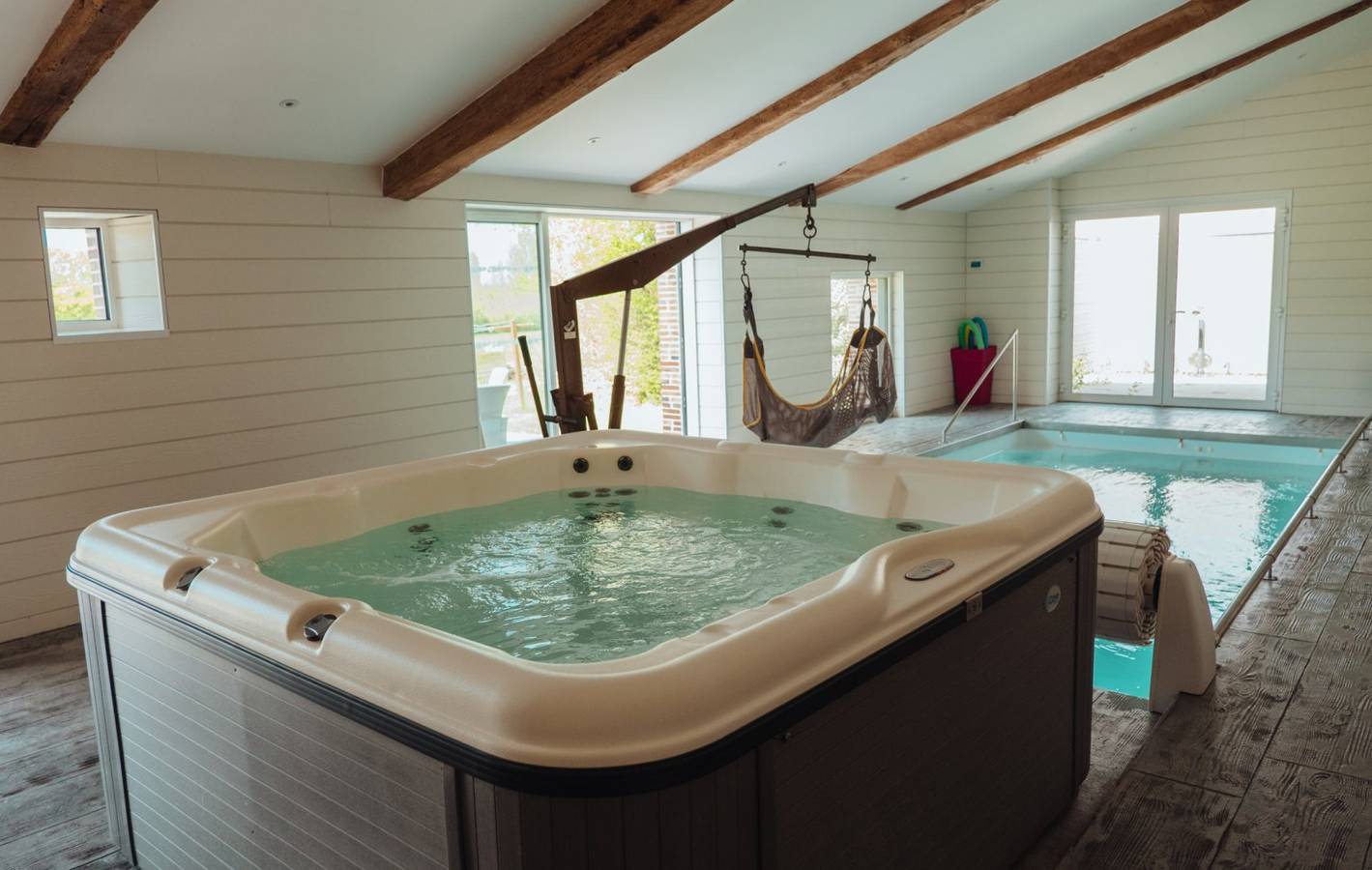 Gite avec piscine et spa, Pmr in Saint-Prouant, Région de La Roche-sur-Yon