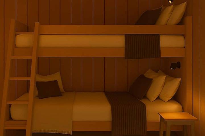 Chalet pour 8 personnes, avec balcon à Le Biot - 2