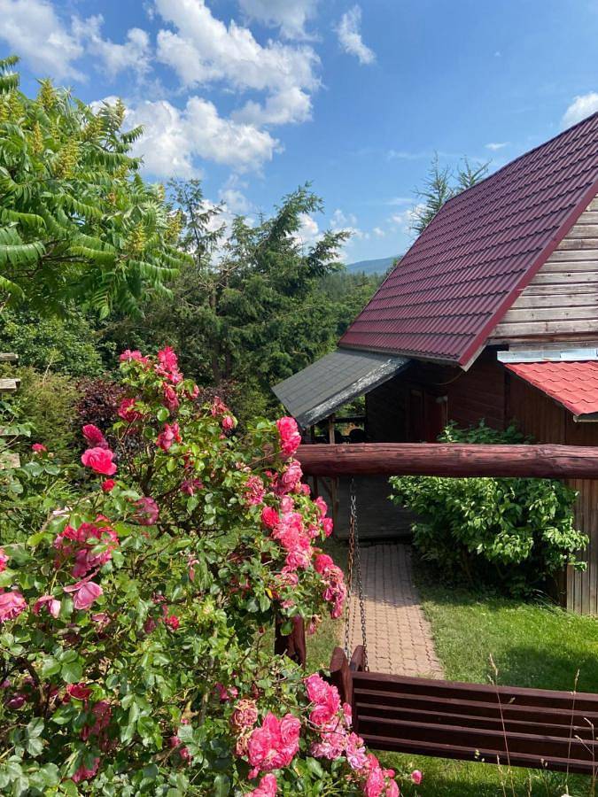 Dom dla 5 osób, z widok na jezioro i taras oraz ogród i widok w Przesieka