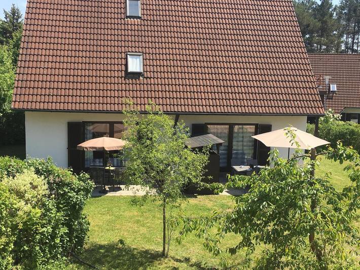 Ferienwohnung für 4 Personen, mit Balkon und Balkon/Terrasse sowie Terrasse und Garten in Fränkisches Seenland