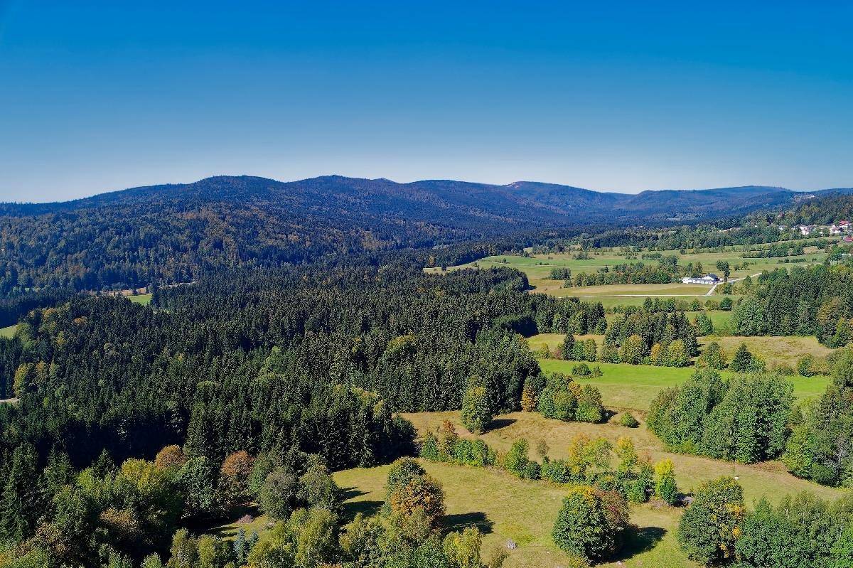 Panoramablick in Mauth, Šumava Mountains