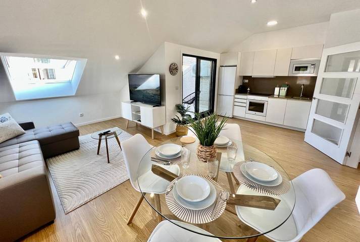 Apartamento para 4 personas, con vistas y terraza en Mondariz-Balneario