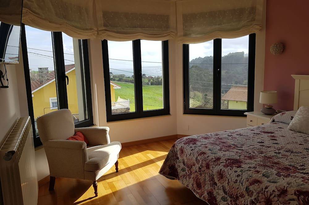 House on the coast of Asturias in Valdés, Costa Verde (Spain)