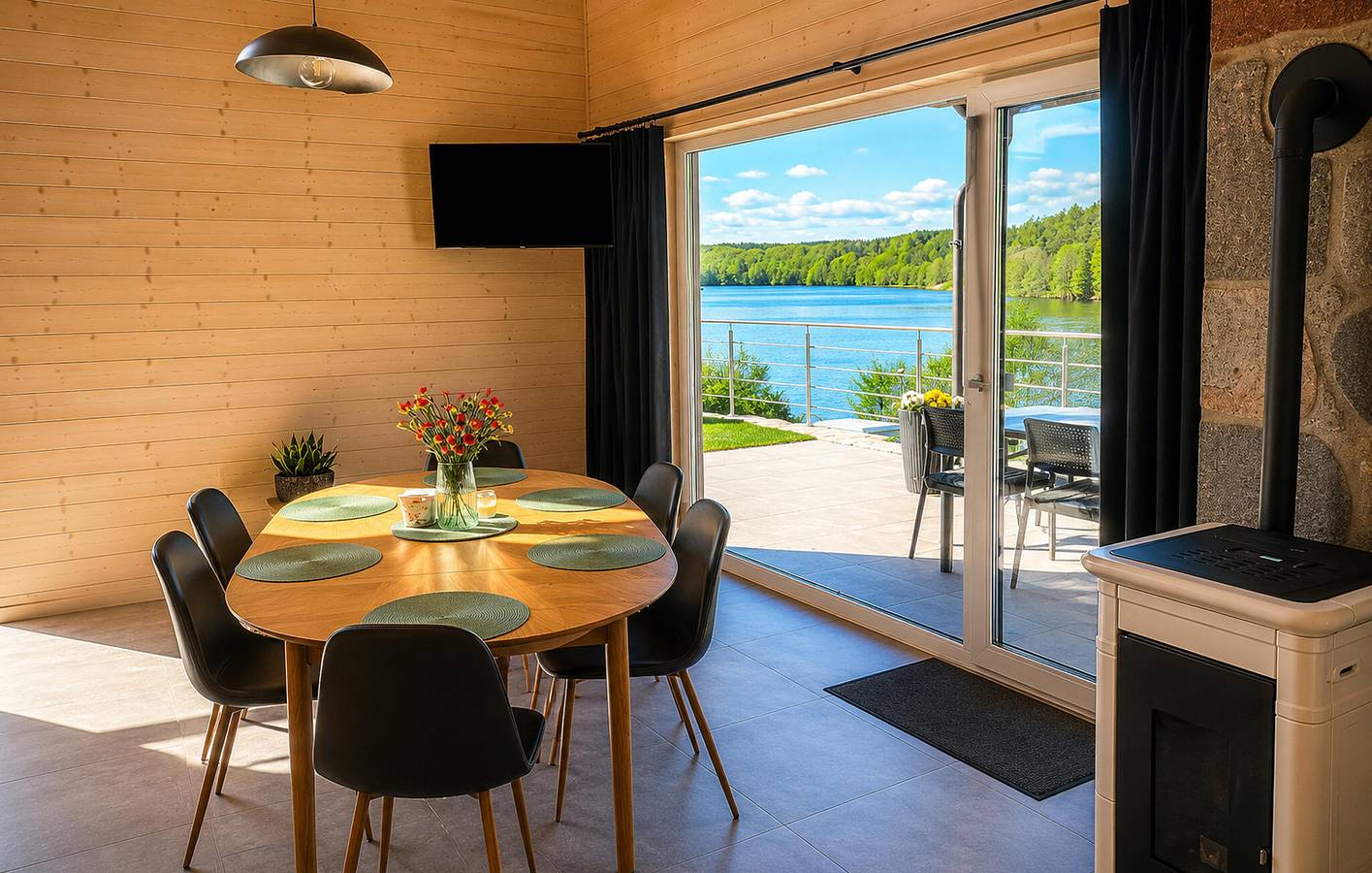 Ferienhaus für 6 Personen mit Seeblick in Polnische Ostsee