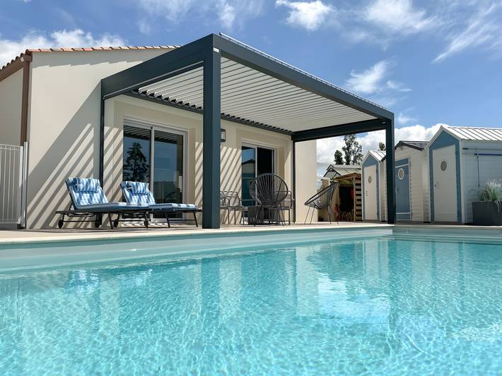 Maison de vacances pour 6 personnes, avec jacuzzi et jardin à Longeville-sur-Mer