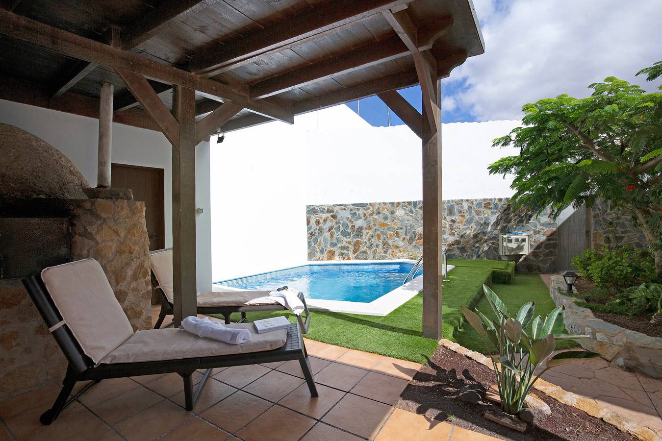 Casa de férias "Villa Antonia" com piscina, Wi-Fi, terraços e jardim in Betancuria, Fuerteventura