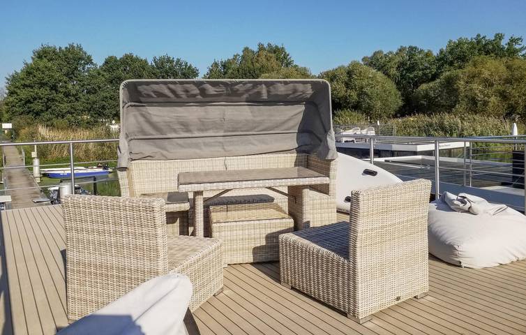 Hausboot für 6 Personen, mit Seeblick und Terrasse, mit Haustier in Brandenburg - 3