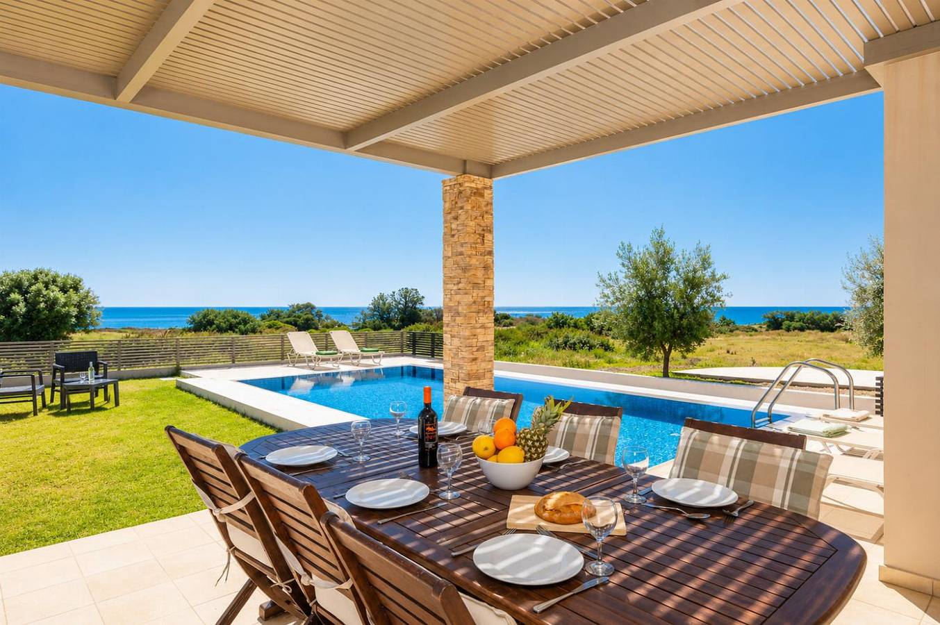 Villa Blue Wave Tria in Rhodes