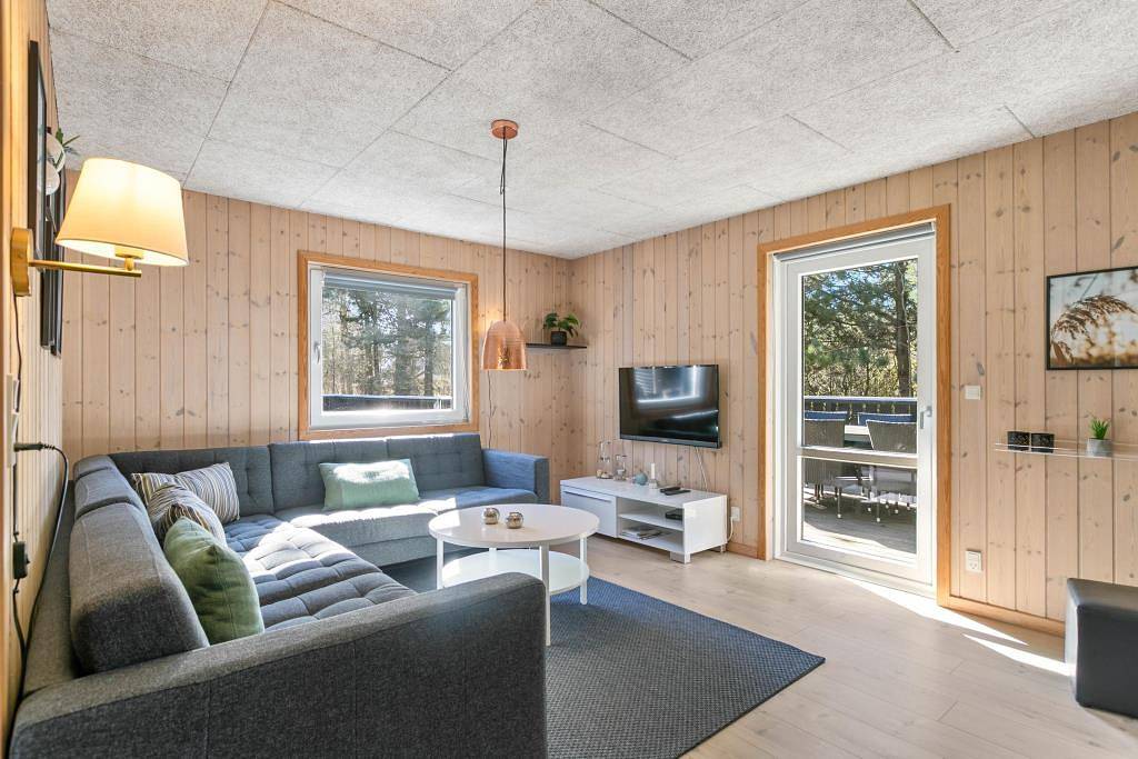 Schönes Ferienhaus mit überdachter Terrasse - 2 Hunde erlaubt in Lodbjerg Hede, Ringkøbing