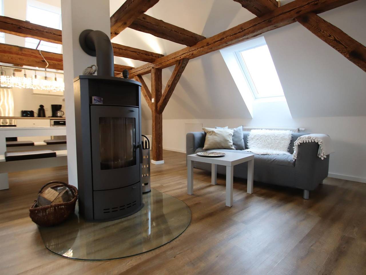 Ganze Wohnung, Atelier mit Kaminofen am Plauer See in Barkhagen, Ludwigslust-Parchim