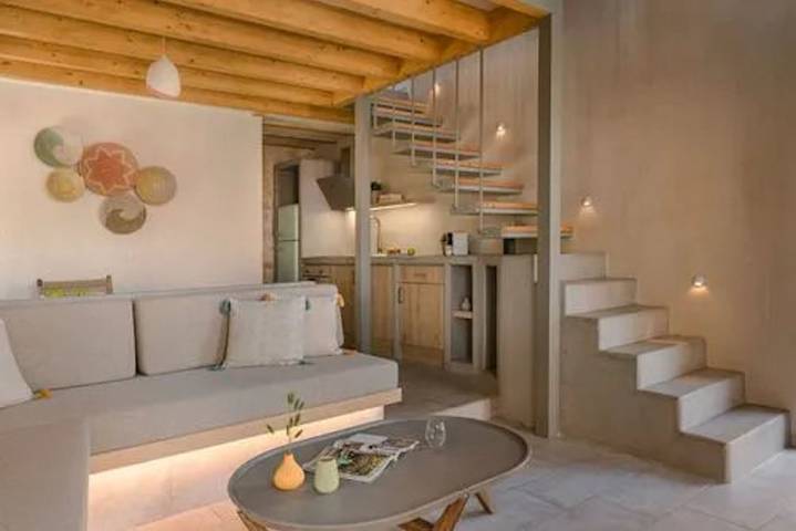 Location de vacances pour 3 personnes, avec Vue sur l’océan et Balcon ainsi que Terrasse et Jardin dans Άσος - 3