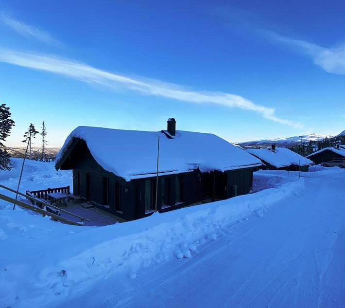 Ferienhaus für 9 Personen, mit Terrasse und Sauna sowie Ausblick in Gaustatoppen