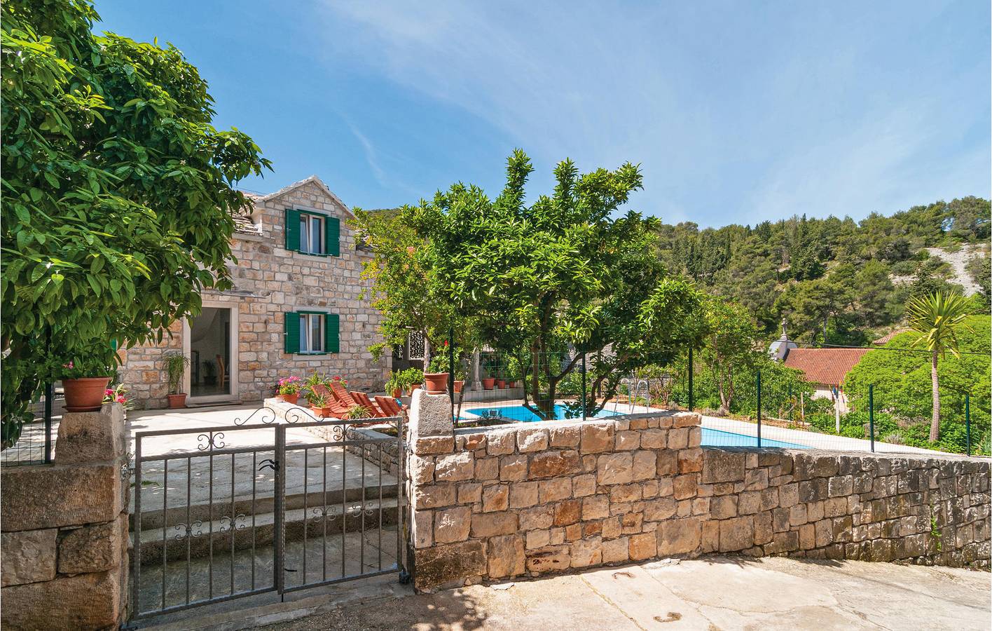 Ferienhaus für 6 Personen mit Ausblick in Postira, Brac