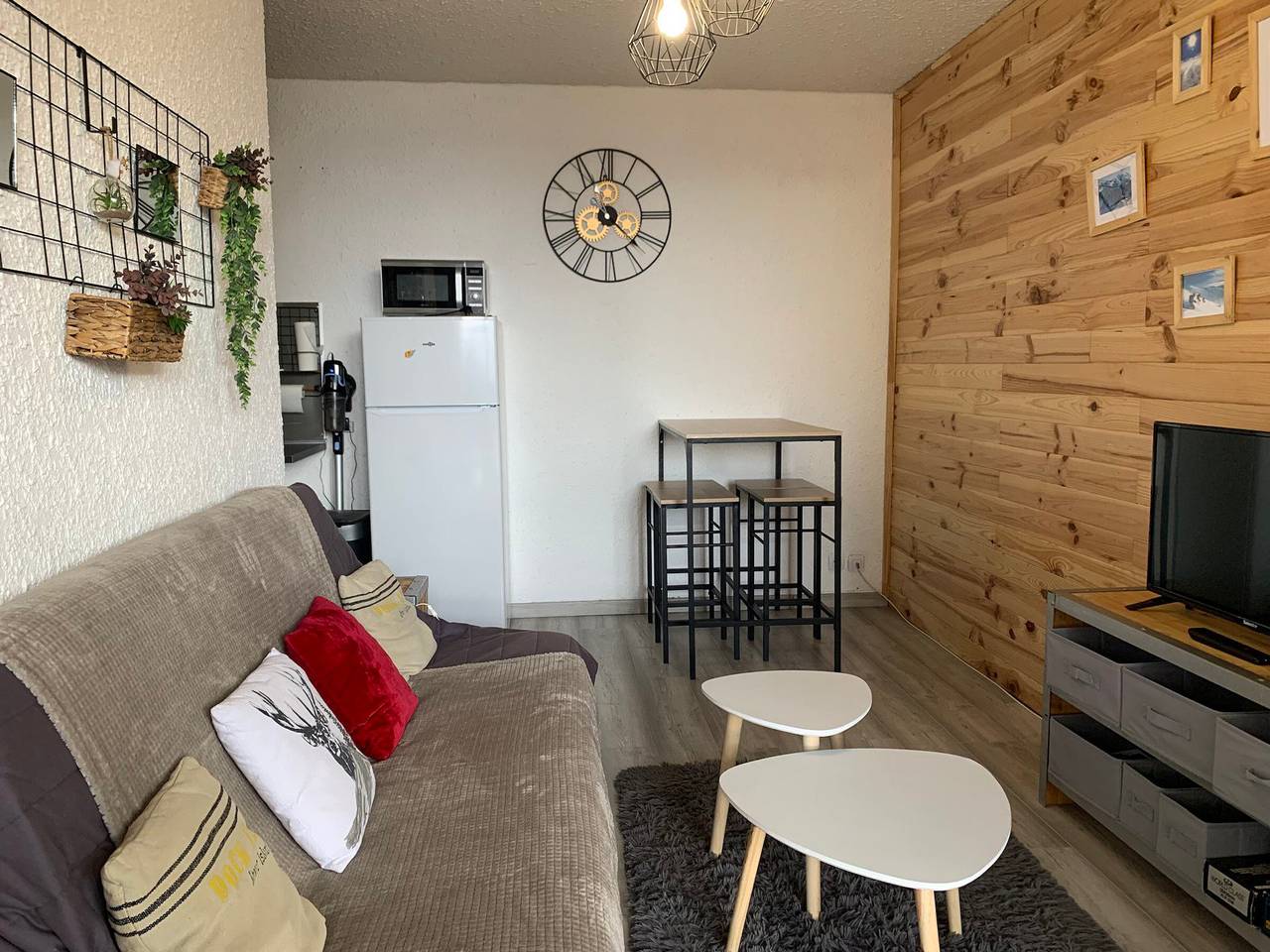 Estudio entero, Estudio renovado para 4 pers con balcón en Pra-Loup, cerca del telesilla in Pra-Loup, Uvernet-Fours