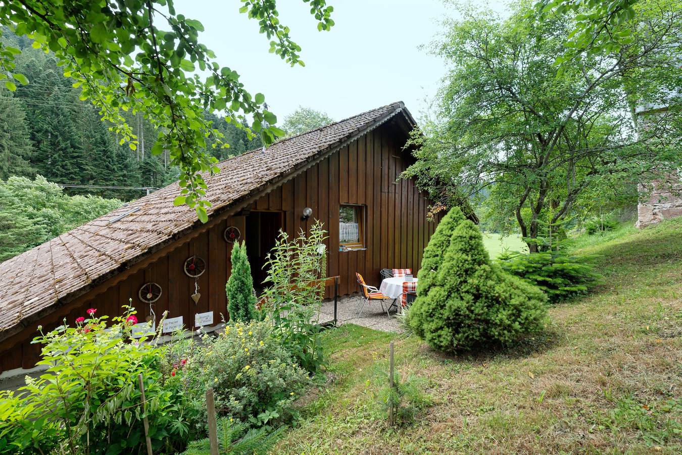 Ganze Wohnung, Ferienwohnung 'Untermetzgers' mit Bergblick, privater Terrasse und Wi-Fi in Alpirsbach, Kinzigtal