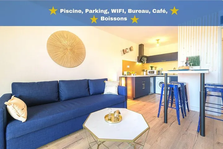 Appartement de vacances pour 4 personnes, avec vue ainsi que piscine et balcon, animaux acceptés - 1