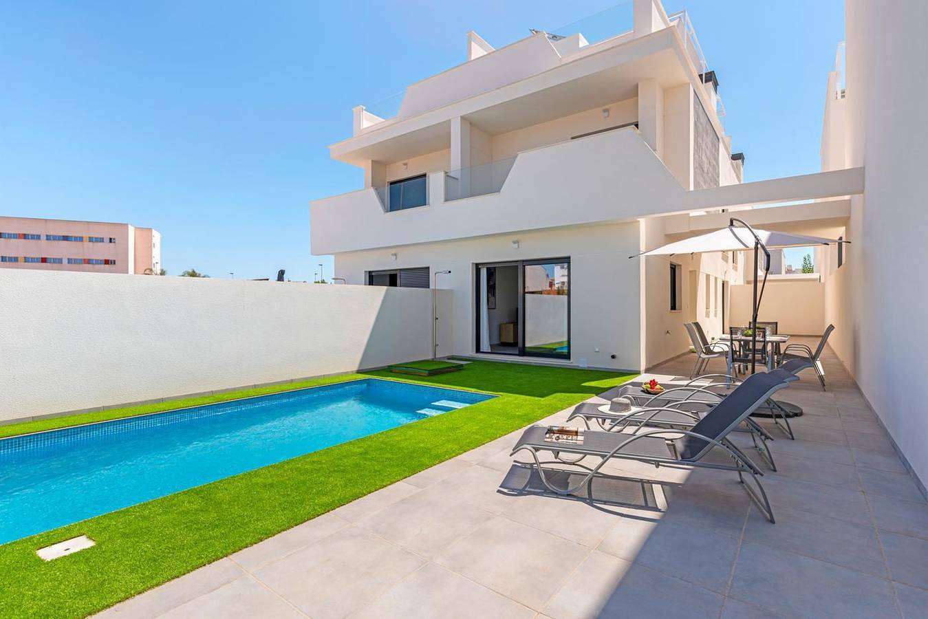 Villa pour 6 personnes avec balcon/terrasse in Golf Resorts Murcia, San Javier