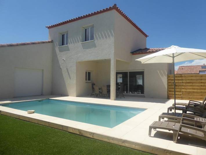 Location de vacances pour 7 personnes, avec piscine et jardin, animaux acceptés à La Palme - 3