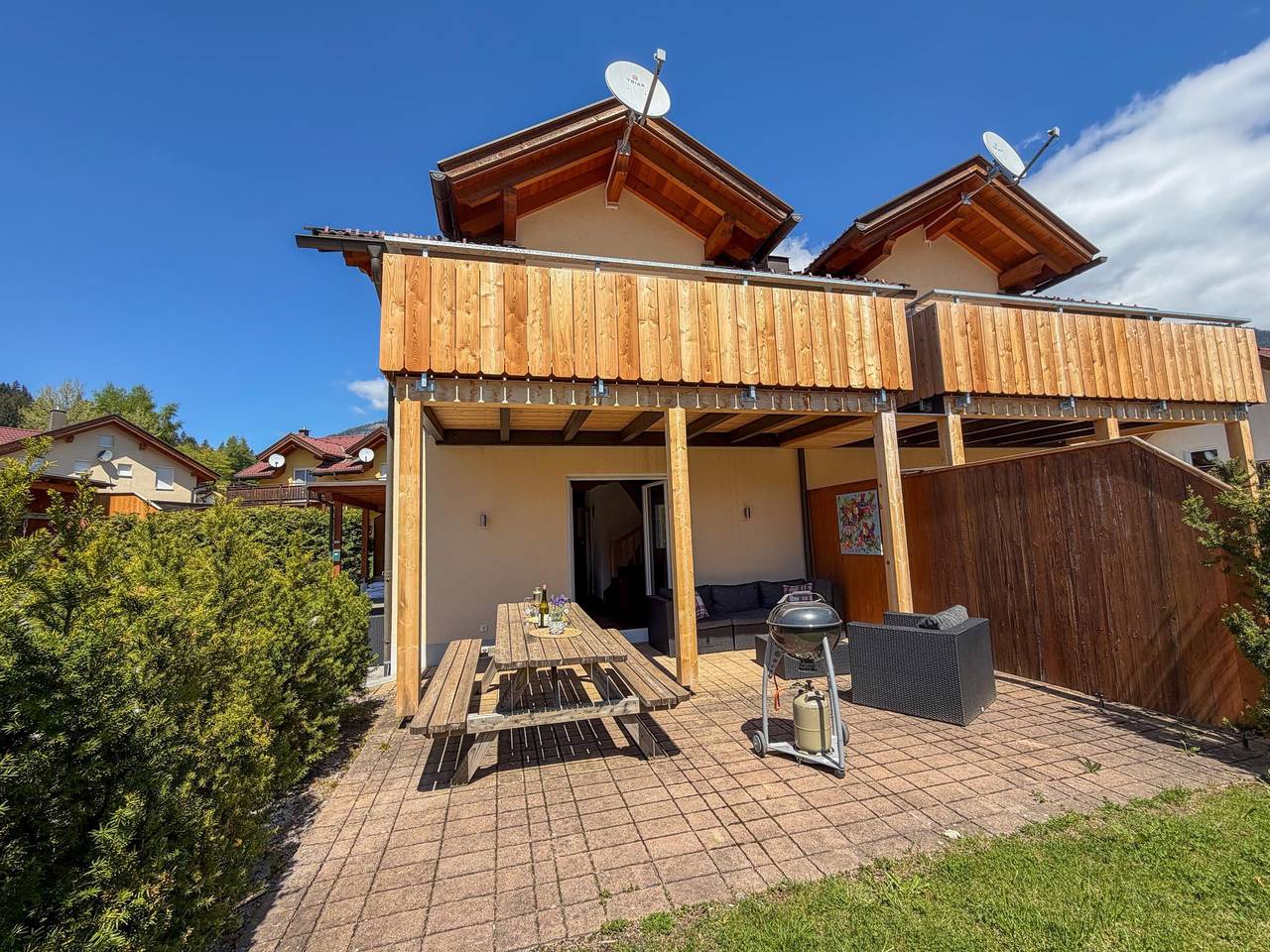 Ruim vakantiehuis bij de skipiste met balkon in Gailtaler Alpen, Kötschach-Mauthen
