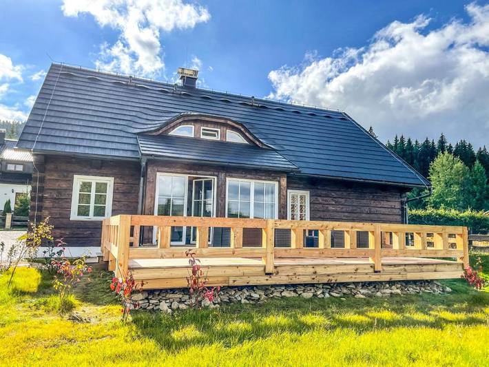 Ferienhaus für 21 Personen, mit Garten und Ausblick, mit Haustier im Böhmerwald