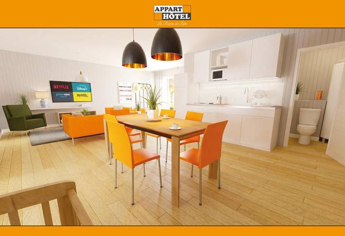 Appart’hôtel pour 10 personnes, avec terrasse