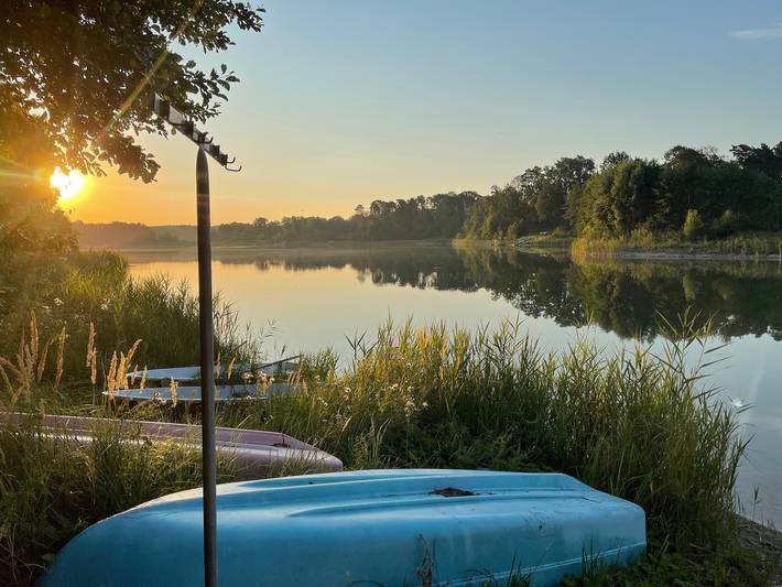 Ferienhaus für 4 Personen, mit Seeblick und Garten, mit Haustier in Niederlausitz