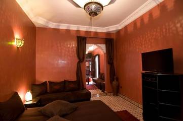 Gîte pour 2 personnes, avec terrasse et vue, adapté aux familles dans Jemaa el-Fnaa