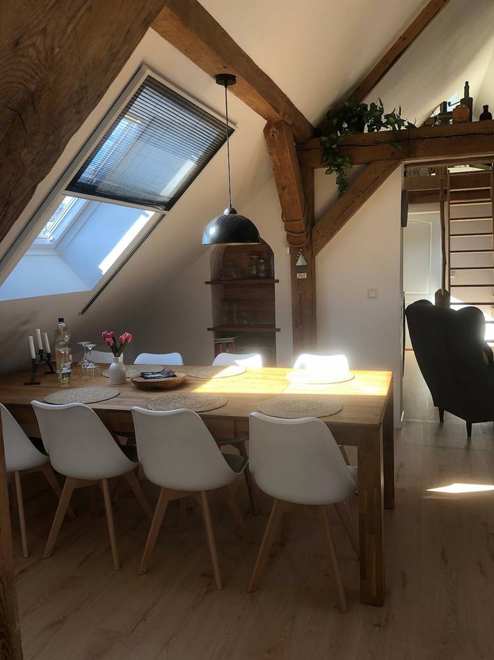 Ferienwohnung für 5 Personen, mit Garten und Seeblick